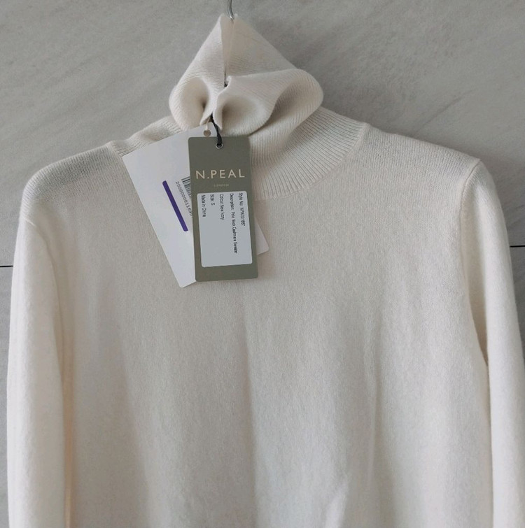 N.PEAL엔필 캐시미어 100프로 니트 새제품 랑방 타임 마인 산드로 마쥬 구호 르베이지 바네사부르노--1