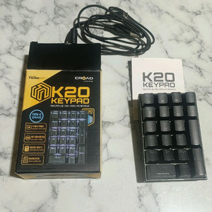 웨이코스 씽크웨이 CROAD K20 매크로 숫자 키패드 (청축, 핫스왑) 이미지