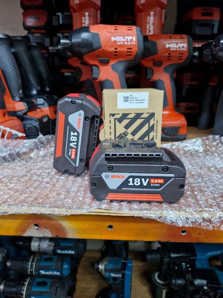 보쉬배터리 정품 18V 5.0AH 미사용신품.박싱.완전 이미지