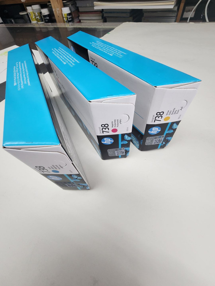 HP 738 컬러 잉크 카트리지--2