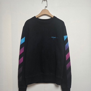 오프화이트 애로우 그라데이션 맨투맨 블랙(XS