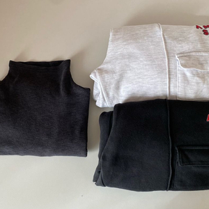 에이마켓 클래식 조거팬츠(130)2벌 + 마마미 반목티(xl)