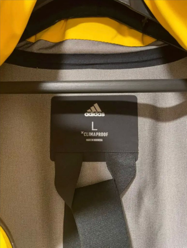 아디다스 마이쉘터 레인자켓 골드 옐로우 초판 DZ1411 이미지