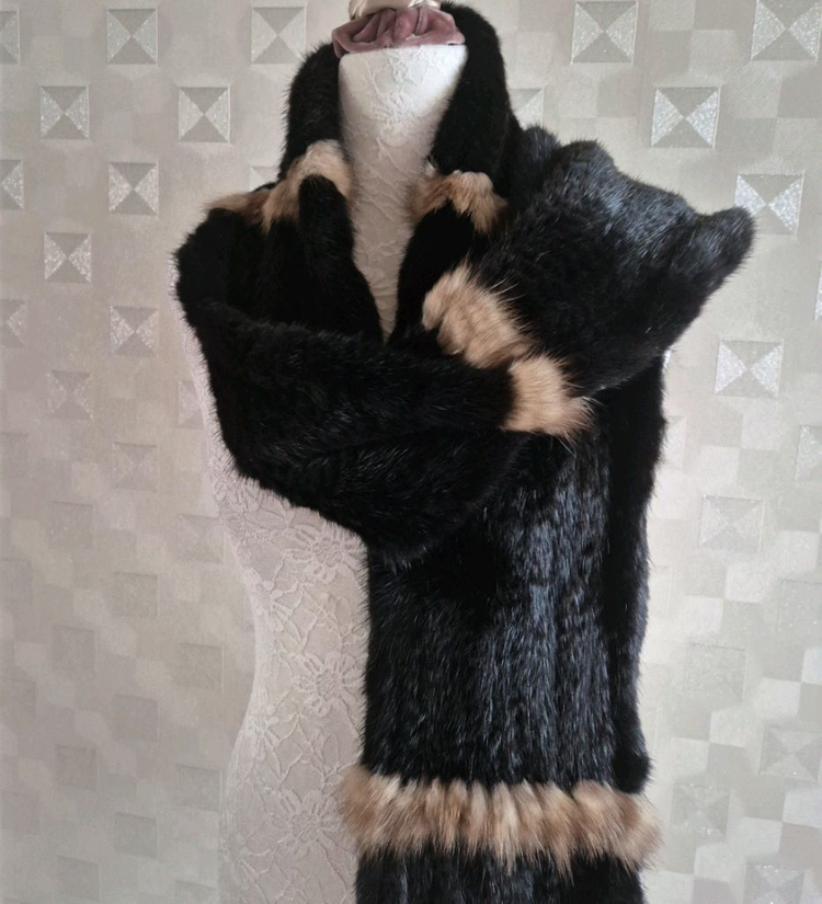 밍크 롱목도리/166cm 이미지