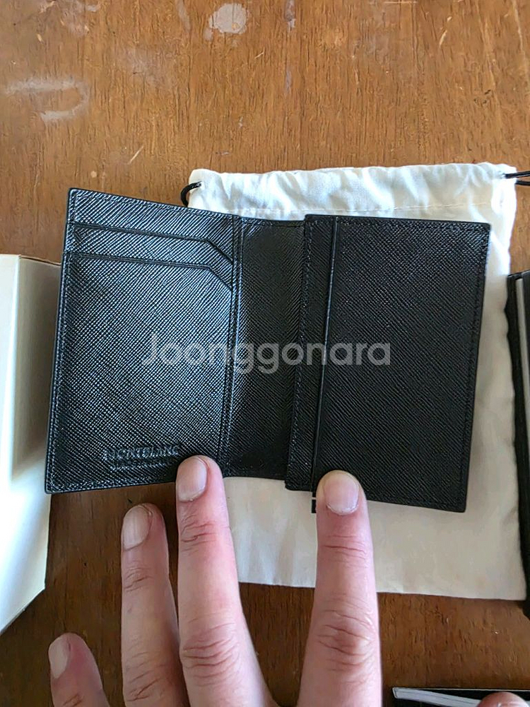 몽블랑 사토리얼 카드 지갑 풀박스 (정품,새제품)--1