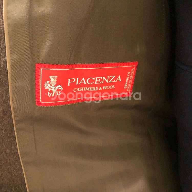 지오지아 And Z / 앤드지 이태리 피아첸자 캐시미어 50% 세피아 멜란지 브라운 코트 / 105--5