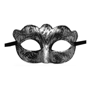 새 은색 가면 무도회 마스크 빈티지 왕자 검은 골동품 복고풍 장식
