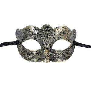 새 금색 가면 무도회 마스크 빈티지 왕자 검은 골동품 복고풍 장식