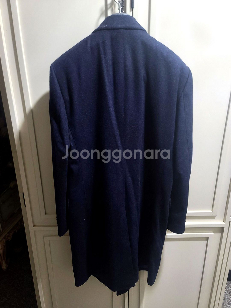 지이크 / 이태리 울캐시미어 피크드라펠 더블 브레스티드 코트 / 105--8