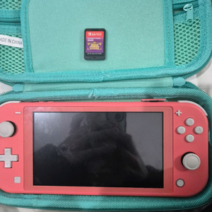 닌텐도 스위치 라이트 핑크 + 케이스 + 포켓몬 바이올렛 칩