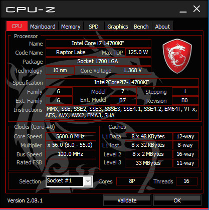 14700kf 5.6GHZ 고정클럭 오버클럭 고성능 PC반본체--5