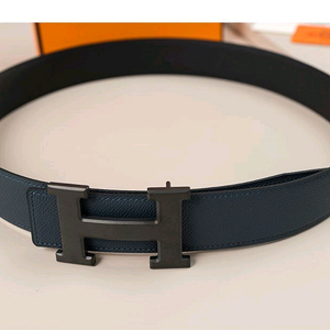 H 벨트 버클 & 리버서블 가죽 스트랩 양면벨트