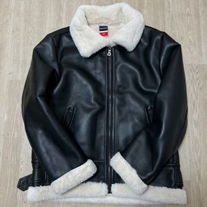 마스터베어 남성 양털 레더 무스탕 자켓 XL/105