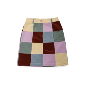뮤제드 패치워크 코듀로이 스커트 새상품 Mused Patchwork Corduroy Skirt - Patchwork
