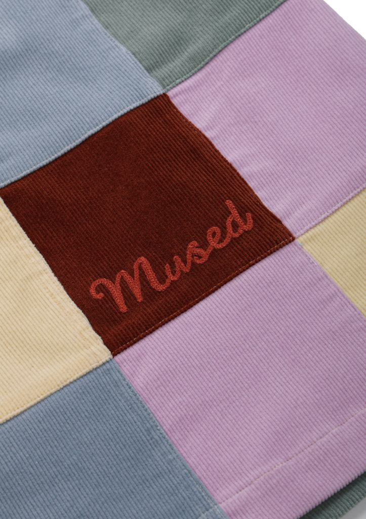 뮤제드 패치워크 코듀로이 스커트 Mused Patchwork Corduroy Skirt - Patchwork--3