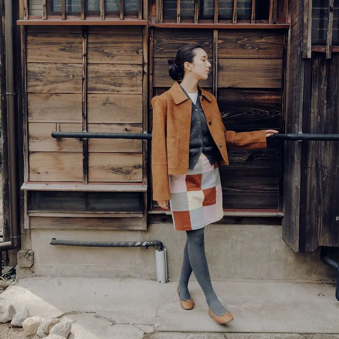 뮤제드 패치워크 코듀로이 스커트 Mused Patchwork Corduroy Skirt - Patchwork--5