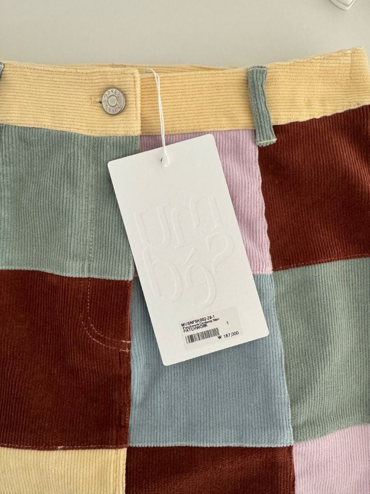 뮤제드 패치워크 코듀로이 스커트 Mused Patchwork Corduroy Skirt - Patchwork--9
