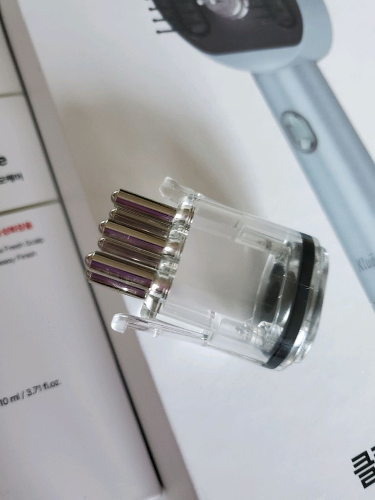 클럭 두피 마사지기 새틴 그레이--1