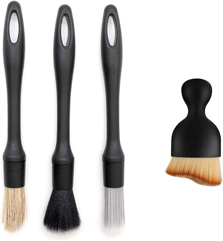 새 2개 밝은 소프트 머리카락 제거 브러시 미용 털이개 먼지 제거--1