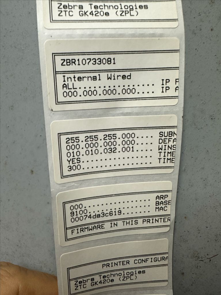 라벨프린터 ZEBRA 지브라 바코드프린터 송장프린터 GK420d 이미지