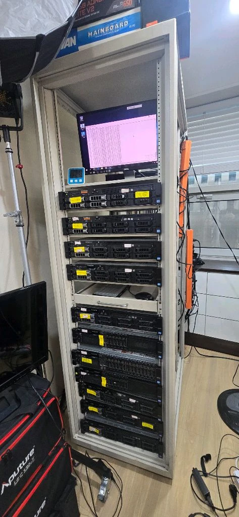 서버, 렌더팜, dell r720 컴퓨터 11대 서버렉 포함 - 안심되는 중고거래