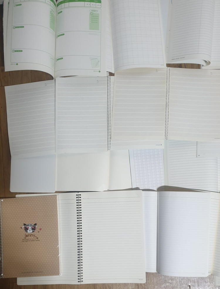 다양한 디자인 노트 모음 22권 / 빈 공책 학습 학생 용품 아동 어린이--3