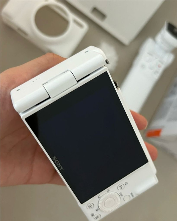 (풀박스)소니 ZV-1M2 + 슈팅그립 + 카메라 플래시--3