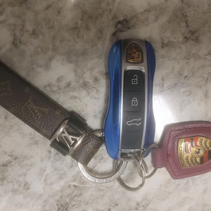 포르쉐 카이엔 스마트키+루이비통 키링