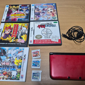 닌텐도 3DS XL 레드 + 칩 8개 + 사제충전기