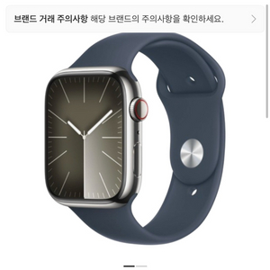 미개봉 애플워치 9 45 스테인리스 판매 이미지