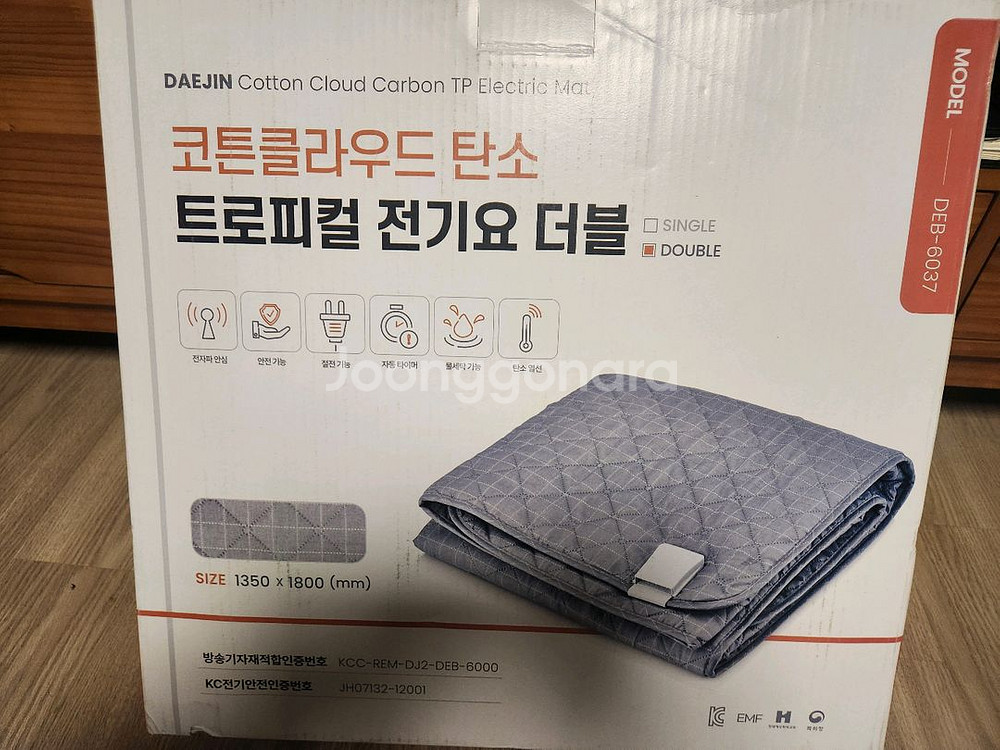 대진 코튼클라우드 탄소 전기요 더블--0