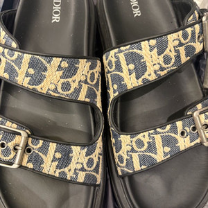 오블리크 패턴 슬리퍼