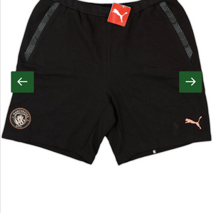 퓨마 정품 맨체스터 시티 검정 반바지 L 새상품