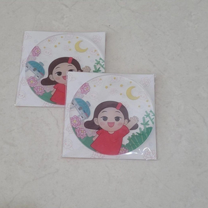 울산큰애기 티 코스터 컵받침 새상품 2개