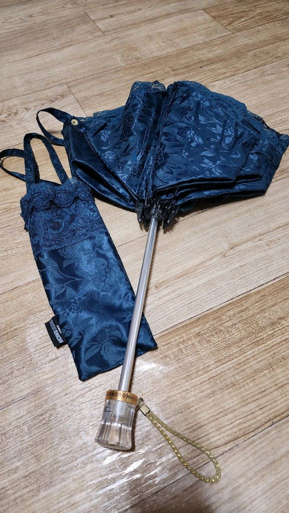 미치코 런던 레이스 양산 그린 이미지