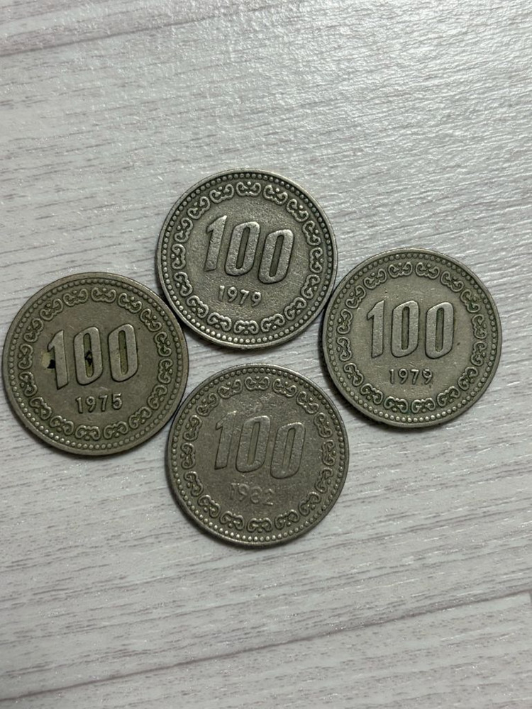 10원, 50원, 100원, 500원 옛날 동전 모음 이미지