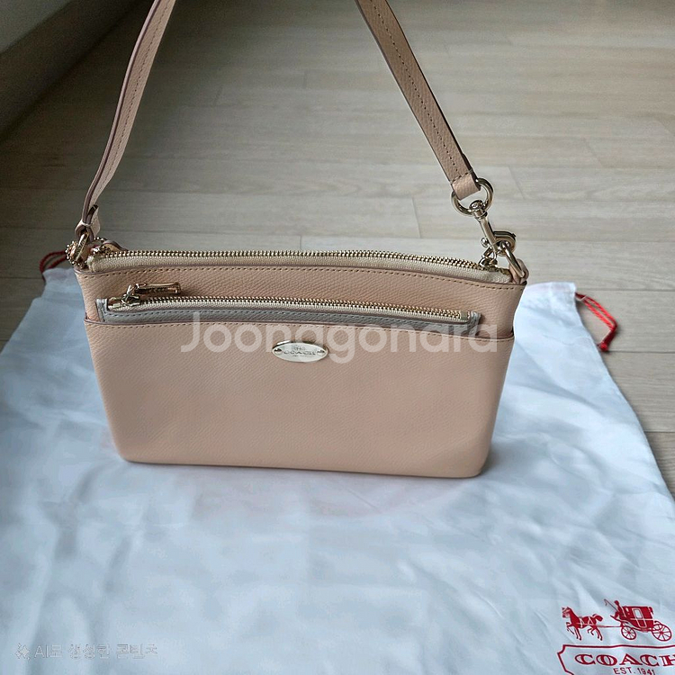 코치 숄더백 & 파우치 세트--0