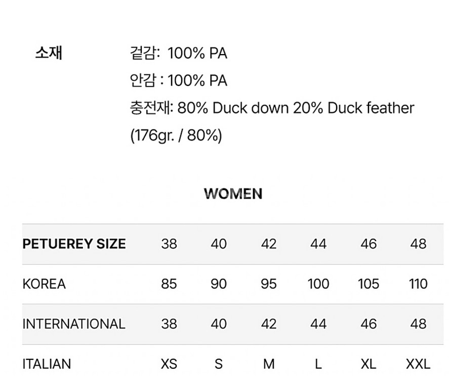 페트레이 케니드 패딩 IT40--3