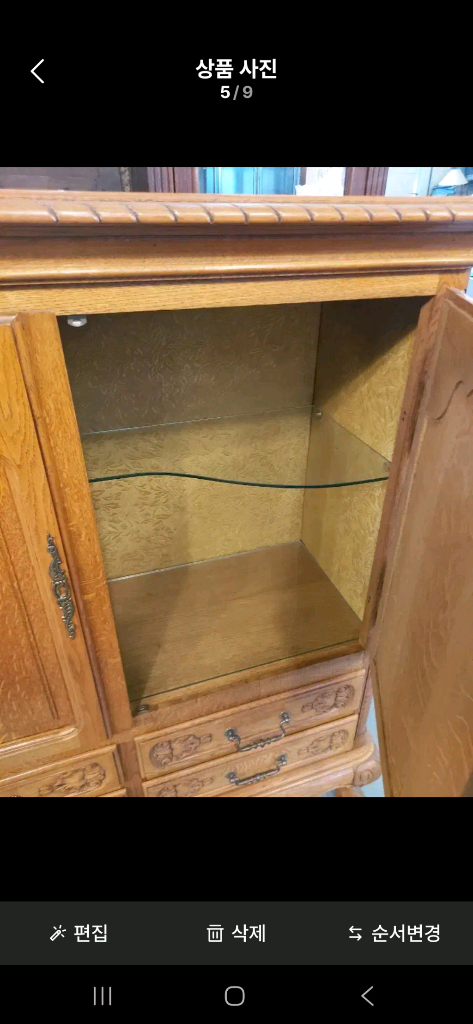 엔틱가구 장식장 이미지