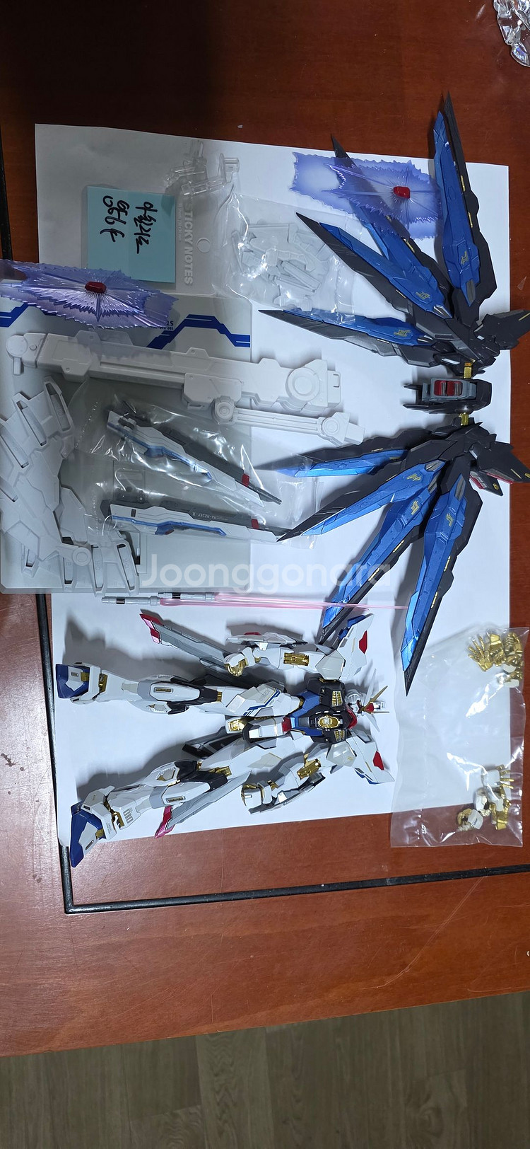 MC 메탈기어 1/100 합급완성품 건담 시드 데스티니 스트라이크 프리덤 초판+빛의날개--1