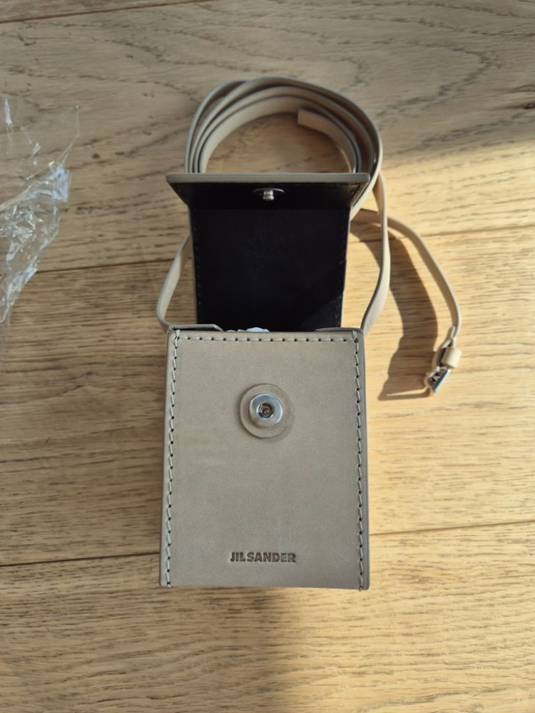 (새상품) 질샌더 데보스드 로고 스몰백 크로스--1