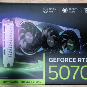 PNY 지포스 RTX 5070 EPIC- X RGB OC D7 12GB Triple Fan 제이씨현