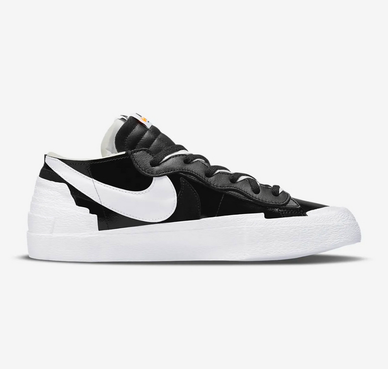 [290] 나이키 X 사카이 블레이저 로우 블랙 페이턴트 운동화 이미지