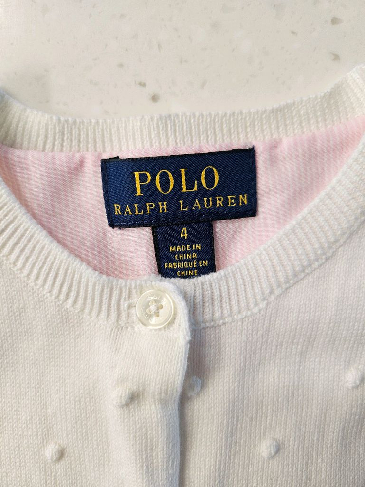 폴로 랄프로렌 여아 니트 가디건 4T--1