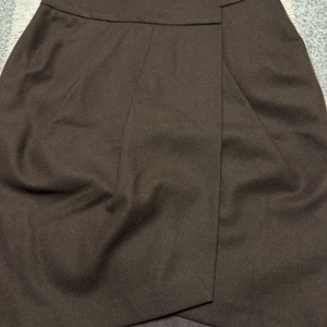 마인 MINE 브라운 모직 스커트