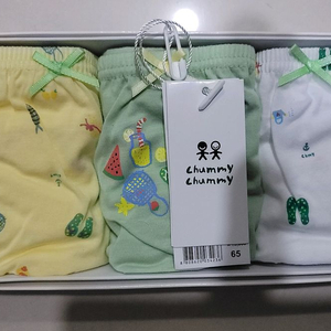 첨이첨이 여아삼각팬티 65호 3매입 1박스 새상품