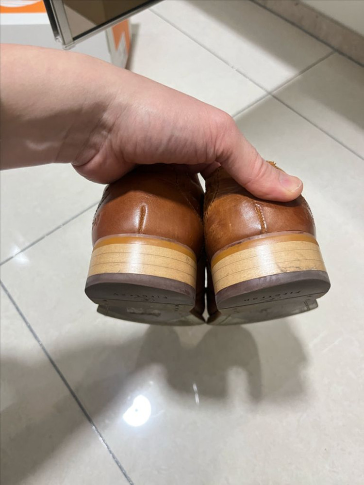 파이어트랩 브라운 윙팁 구두 이미지