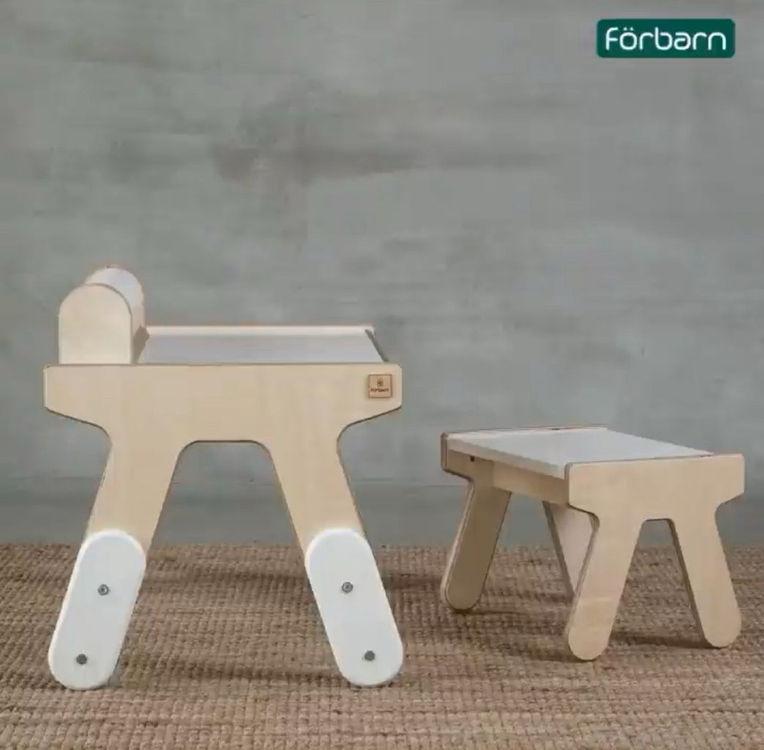 폴반 포케 유아책상 의자세트 이미지