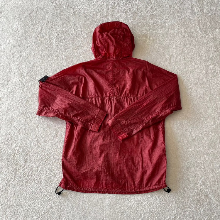 M 스톤아일랜드 라미 바람막이 자켓 화이트와펜--5