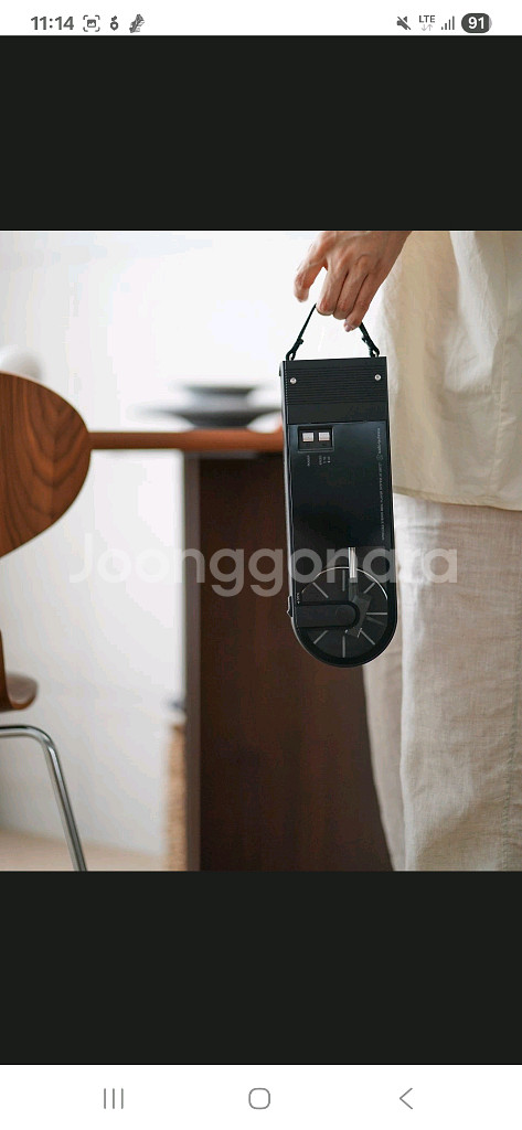 카누 X 오디오테크니카 LP플레이어 (휴대용 무선 블루투스 턴테이블)--6